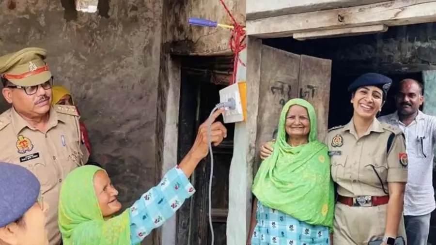 વૃદ્ધાના ઘરમાં દાયકા પછી સળગ્યો બલ્બ, 'મારા જીવનની સ્વદેશ ક્ષણ', IPSએ શેર કર્યું