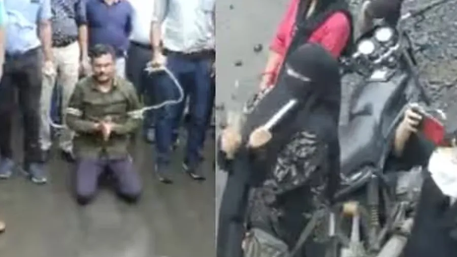 પોલીસે મુસ્લિમ છોકરાને રસ્તા પર ફેરવ્યો, હિન્દુ છોકરીને ભોગવી હિંદુ સાથે લગ્ન..