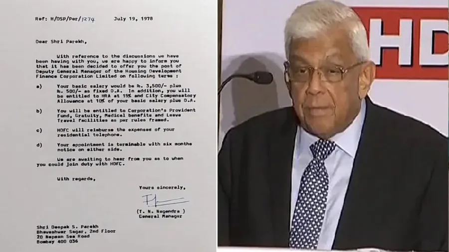 HDFCના પૂર્વ ચેરમેમ દિપક પારેખનો 1978મા પહેલો પગાર આટલો હતો, જાણીને ચોંકી જશો