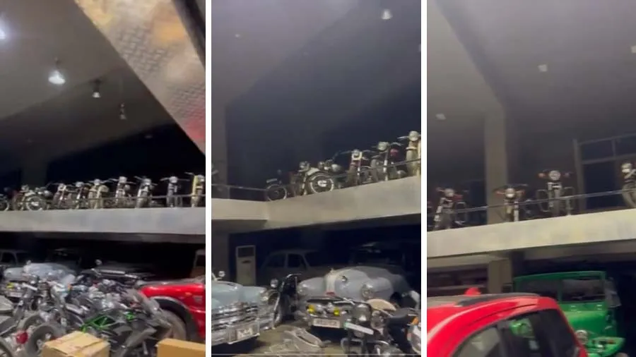 ધોનીના ઘરમાં બાઈક અને કારનો શોરૂમ ! ચોંકી ગયા આ ક્રિકેટરો, જૂઓ વીડિયો
