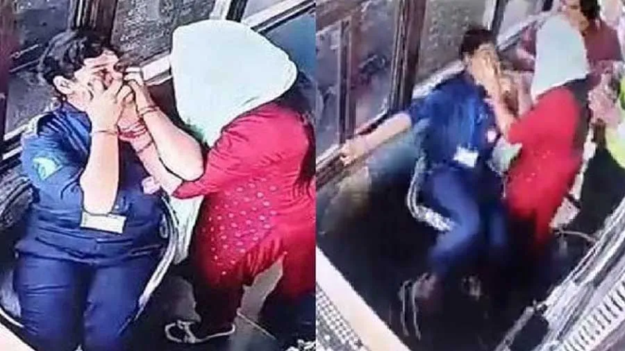 ટોલ માગવા પર મહિલાએ કર્મચારીને ઢોરમાર માર્યો, જુઓ વીડિયો
