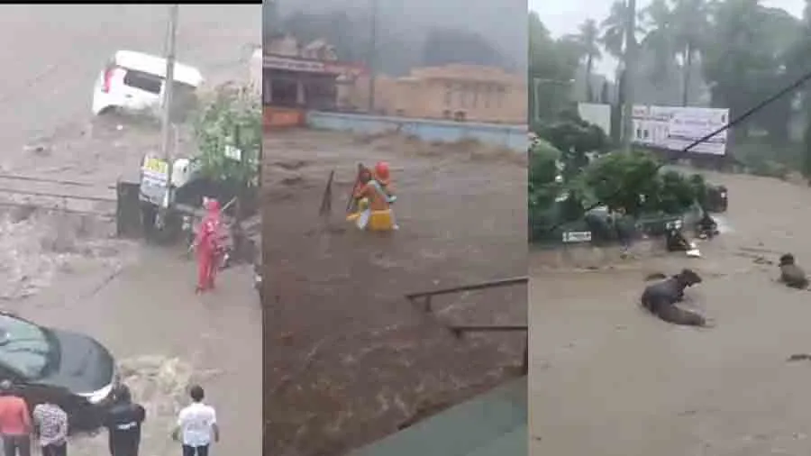 આ જૂનાગઢ તમે પણ નહીં જોયું હોય, એટલો વરસાદ કે ભેંસ-ગાડી બધુ તણાયું, જુઓ 7 વીડિયો