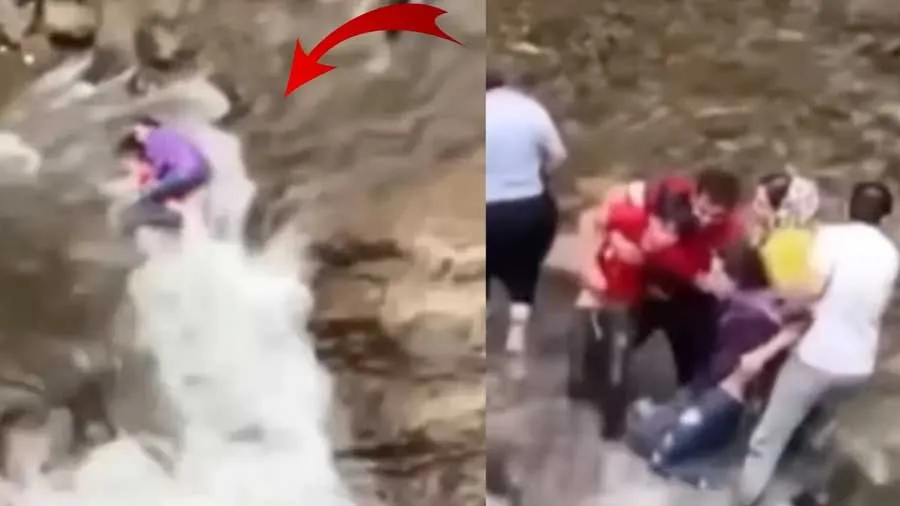 ભાઈનો જીવ બચાવવા બહેને પાણીના ભારે વહેણ સાથે બાથ ભીડી, બહાદુરી જોઈને સલામ કરશો