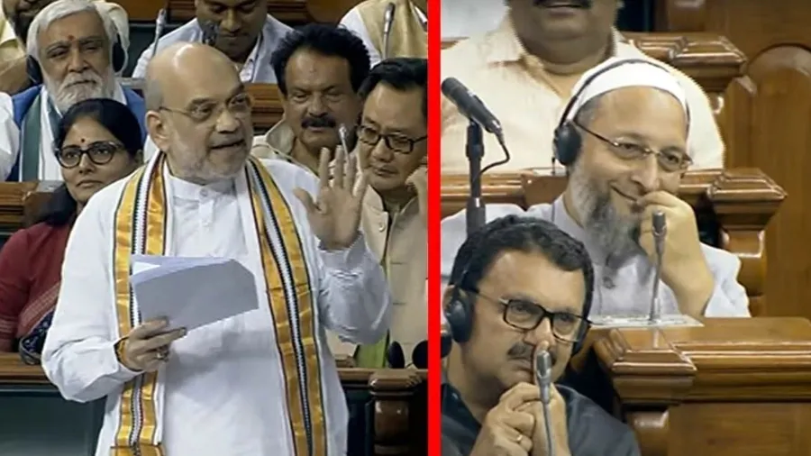 લોકસભામાં ઓવૈસીએ અમિત શાહને પૂછ્યું- હું કોની ટીમમાં છું? તો જવાબ મળ્યો કેે...