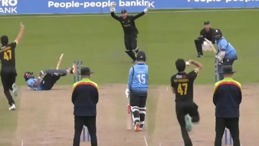 અજીબોગરીબ રીતે આઉટ થયો પૃથ્વી શૉ, સ્ટમ્પ્સને પોતે જ મારી દીધી લાત, જુઓ વીડિયો