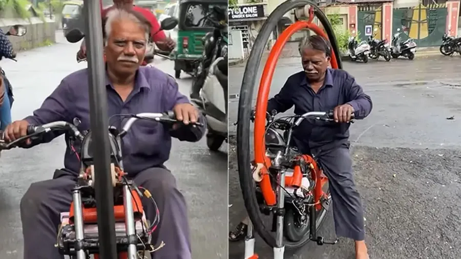 સુરતના નટુ કાકાની કમાલ, હોલિવુડની ટેક્નોલોજીને ટક્કર મારે તેવી બાઇક બનાવી, Video