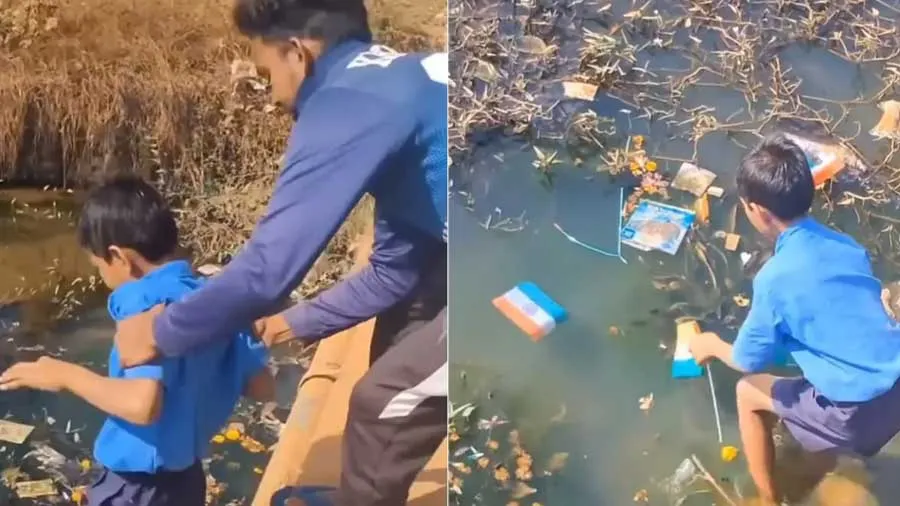 રાષ્ટ્રધ્વજની ગરીમાને બચાવવા બાળકે જે કામ કર્યું તેને સલામ, જુઓ Video