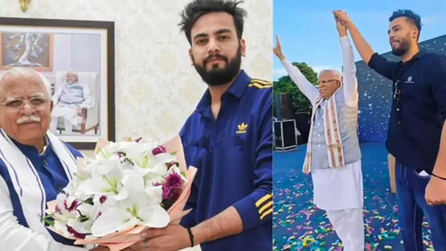 એલ્વિશ યાદવ મળ્યો હરિયાણાના CM ખટ્ટરને, રાજકારણને લઇ કહી આ વાત