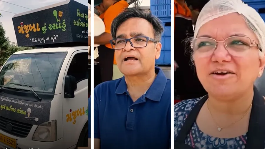 અમદાવાદનું આ દંપતી ફૂડ ટ્રકથી રોજ 700  ગરીબ લોકોને ઘર આંગણે ભોજન આપે છે