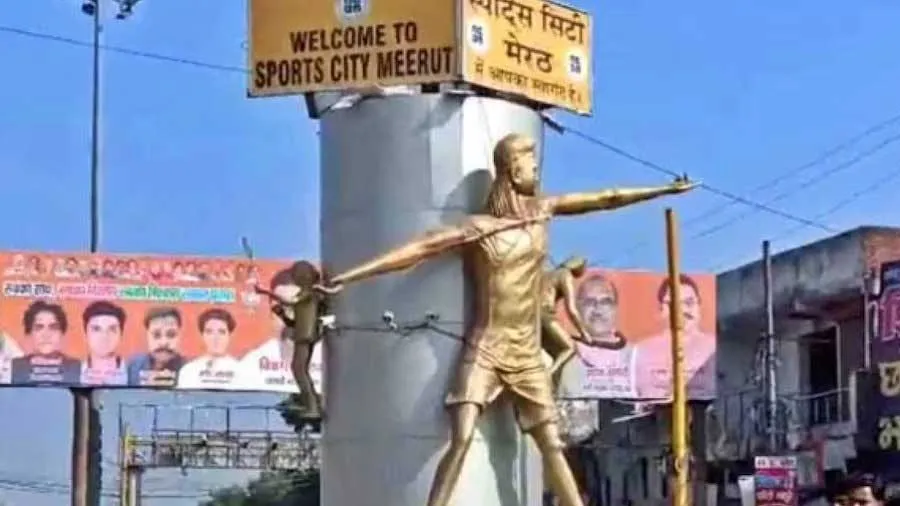 નીરજ ચોપરાની પ્રતિમાનો ભાલો ચોરાઈ જવાના સમાચાર, પોલીસે સચ્ચાઈ બતાવી