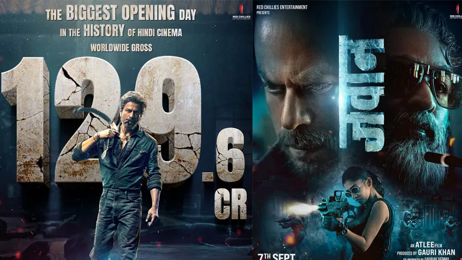 'જવાન'એ પહેલા દિવસે રેકોર્ડ્સ ધ્વંસ કર્યા, પહેલા દિવસે વૈશ્વિક 129 કરોડની કમાણી