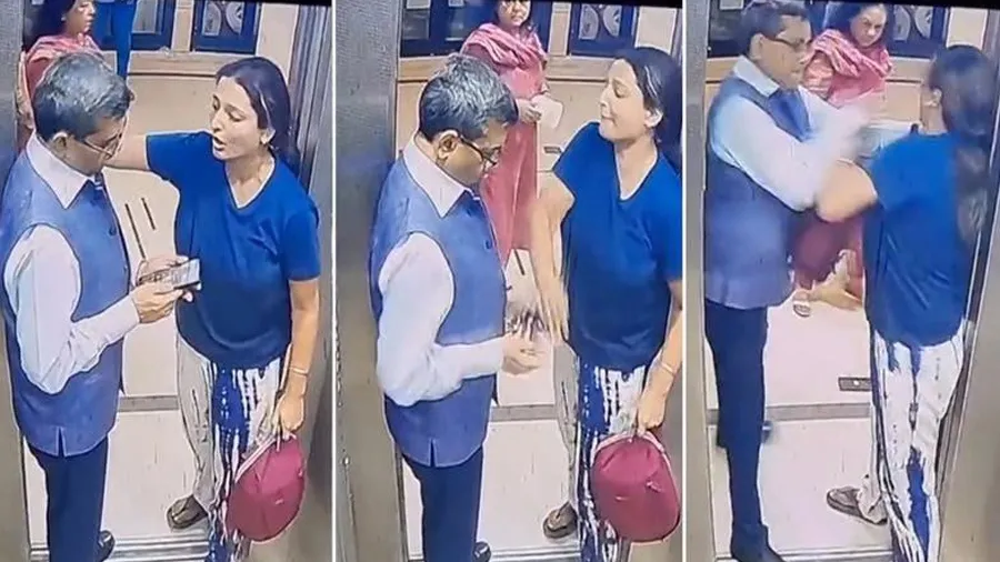 લિફ્ટમાં કૂતરાને લઇ જવા પર વિવાદઃ IASએ મહિલાને માર્યો તમાચો, જુઓ Video