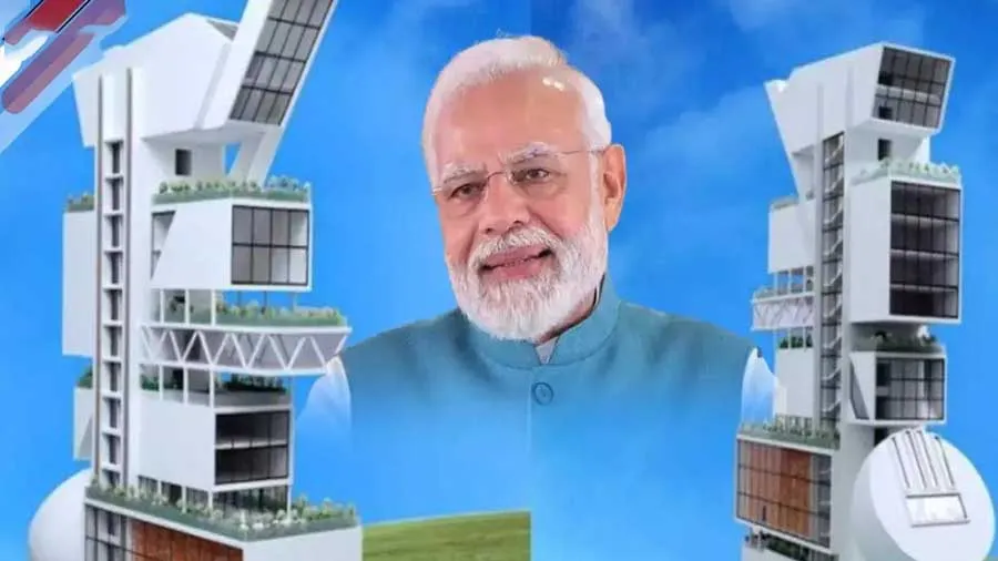 ગાંધીનગરમાં મળેલો પ્લોટ PM મોદીએ દાનમાં આપ્યો, એના પર 16 માળની બિલ્ડીંગ બનશે