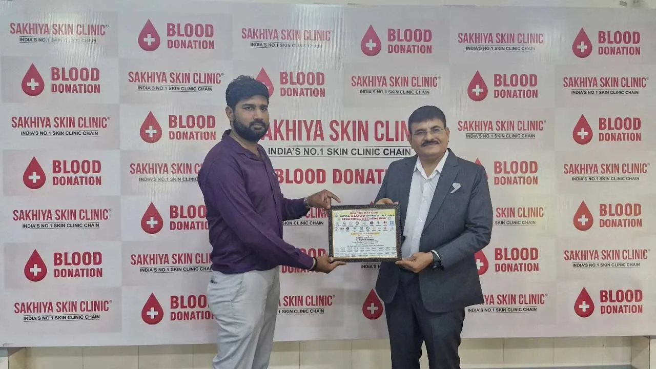 ડૉક્ટર્સ ડેના અવસરે ઇન્ડિયન મેડિકલ એસોસિયેશન અને સખિયા સ્કિન ક્લિનિક દ્વારા 101 સ્થળોએ રક્તદાન શિબિર યોજાઇ