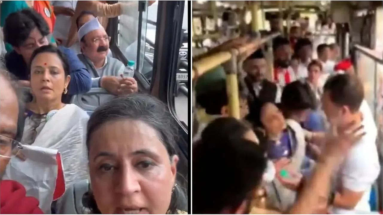 વોટ ચોરી પર વિરોધ પ્રદર્શનમાં બેભાન થયા મોઇત્રા, અખિલેશ બેરિકેડ કૂદ્યા, રાહુલ-પ્રિયંકા કસ્ટડીમાં