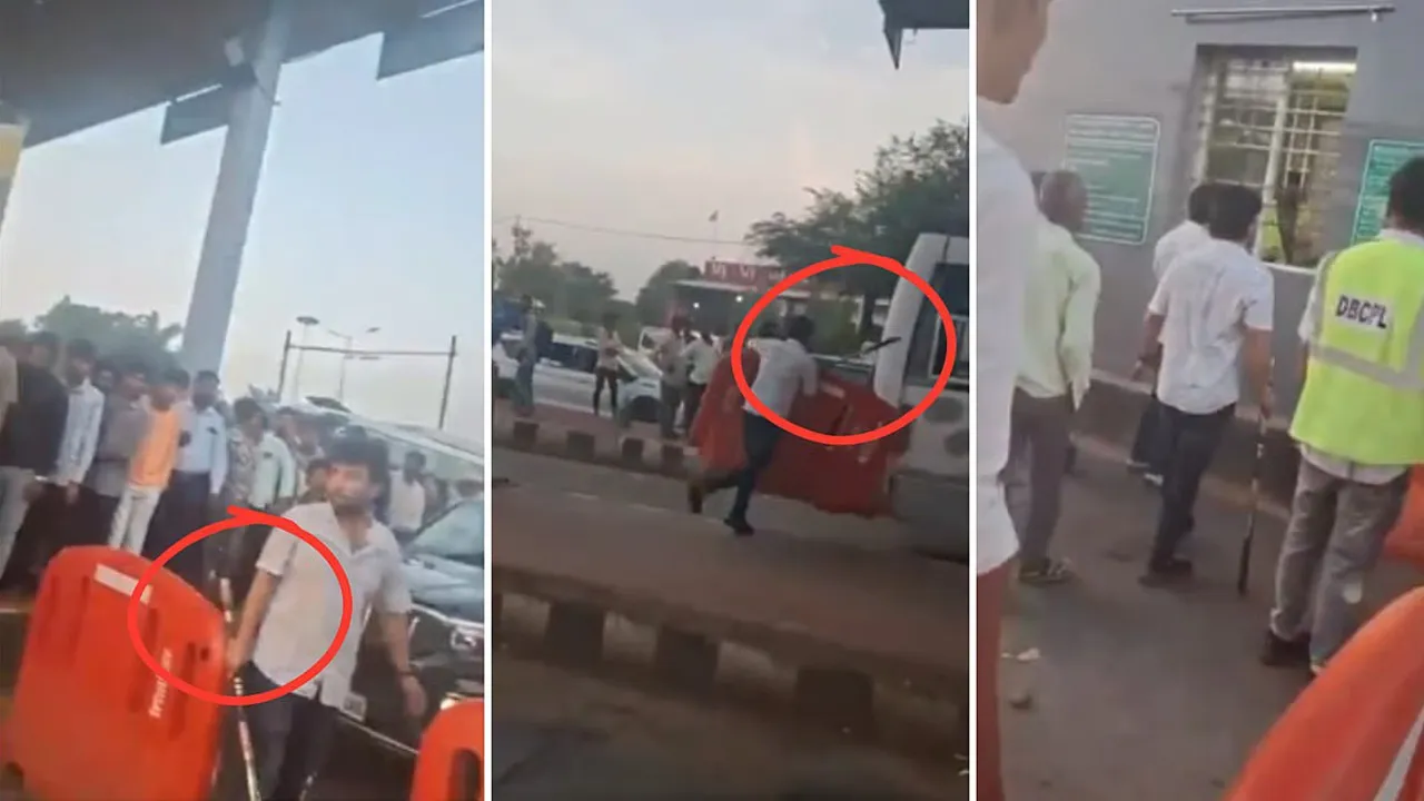 ‘મારા કાકા ધારાસભ્ય છે’, ટોલ માગવા પર ભાજપના MLAના ભત્રીજાનો હોબાળો, બેરિકેડ્સ ઉઠાવીને ફેંક્યા