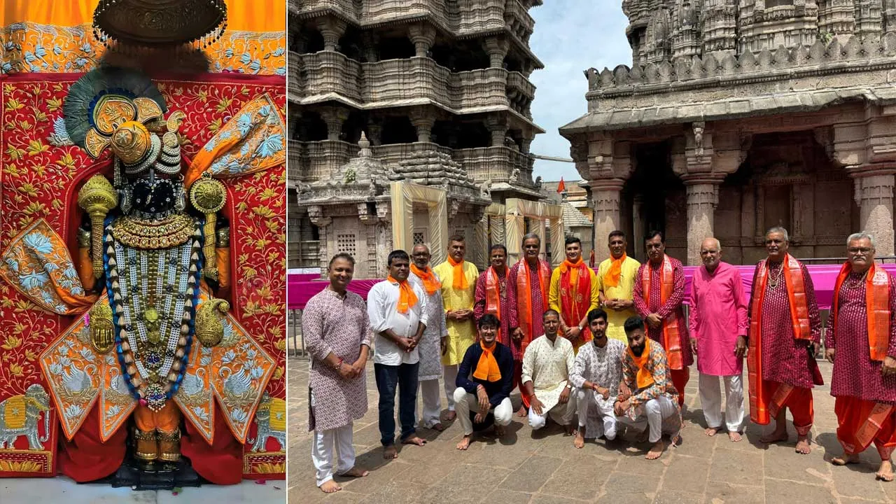 જન્માષ્ટમી નિમિત્તે દ્વારકાધીશ પ્રભુને સુરતના નેહલ અને તુષાર દેસાઇના પરીવાર તરફથી વાઘા અને શણગાર અર્પણ