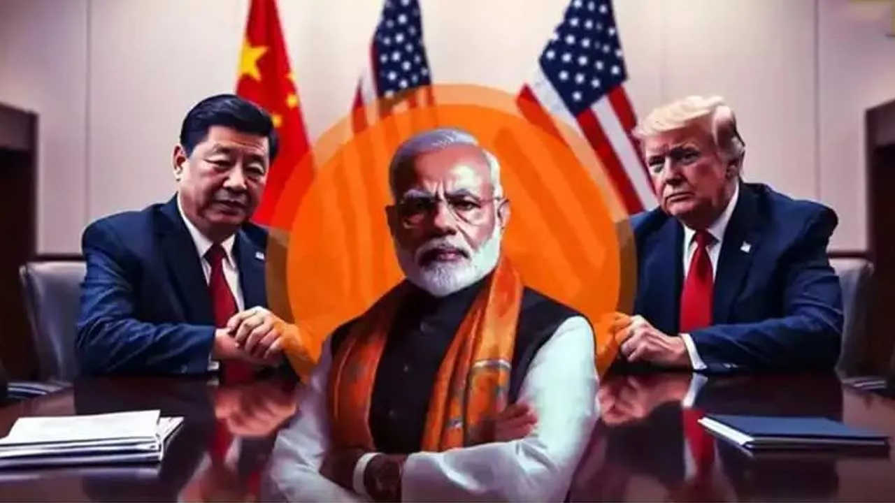 India, China