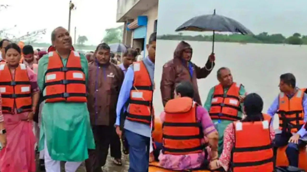 UPમાં પૂરથી લોકોની હાલત ખરાબ, મંત્રી આવીને કહે- ગંગા મૈયા તો પગ ધોવા આવે છે અને માણસ સીધો સ્વર્ગ જાય છે