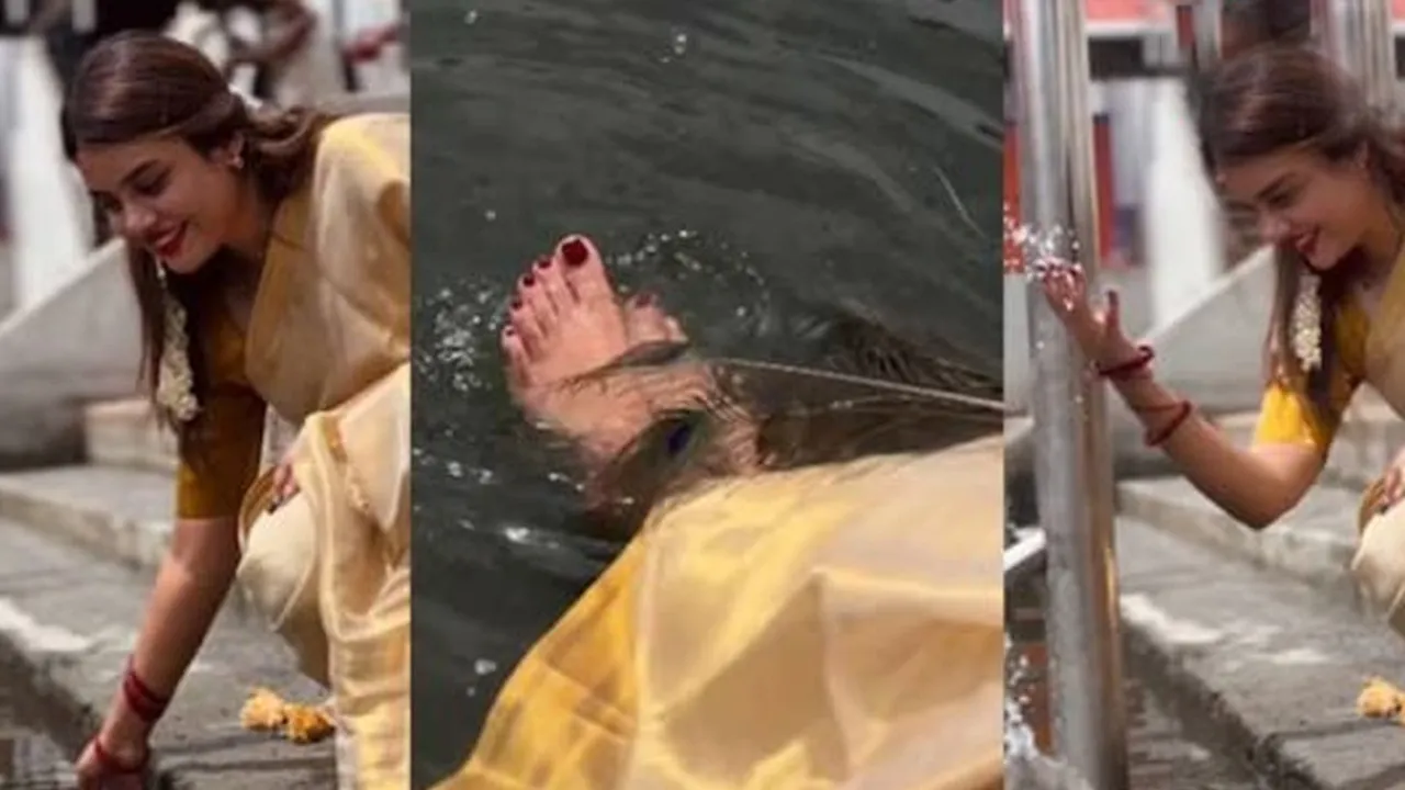 મંદિરના તળાવમાં નોન-હિન્દુ વ્લોગરે ધોયા પગ, બનાવ્યો વીડિયો; શુદ્ધિકરણ કરાયું