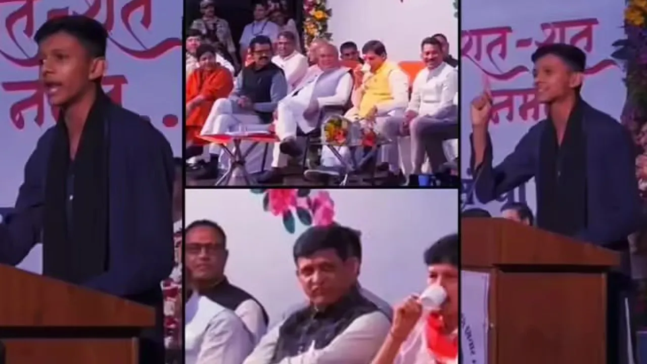 BJP નેતા અને મેયરના પુત્રએ સ્ટેજ પર ગણાવી BJP સરકારની નિષ્ફળતાઓ, મંચ પર બેઠા હતા CM અને મંત્રી