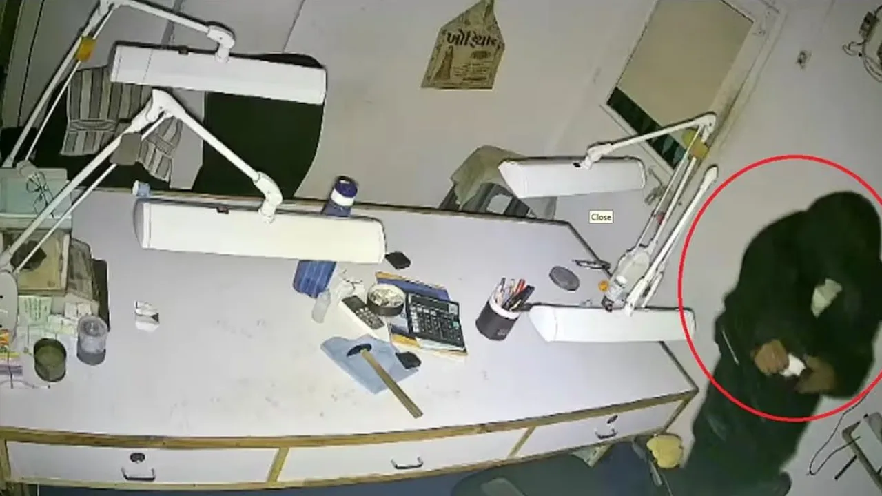 ચોર રેઈનકોટ પહેરીને હીરા ચોરવા ગયો, લાખોના હીરા લઈને રફુચક્કર થયો, પણ એક ભૂલ કરી ગયો અને....