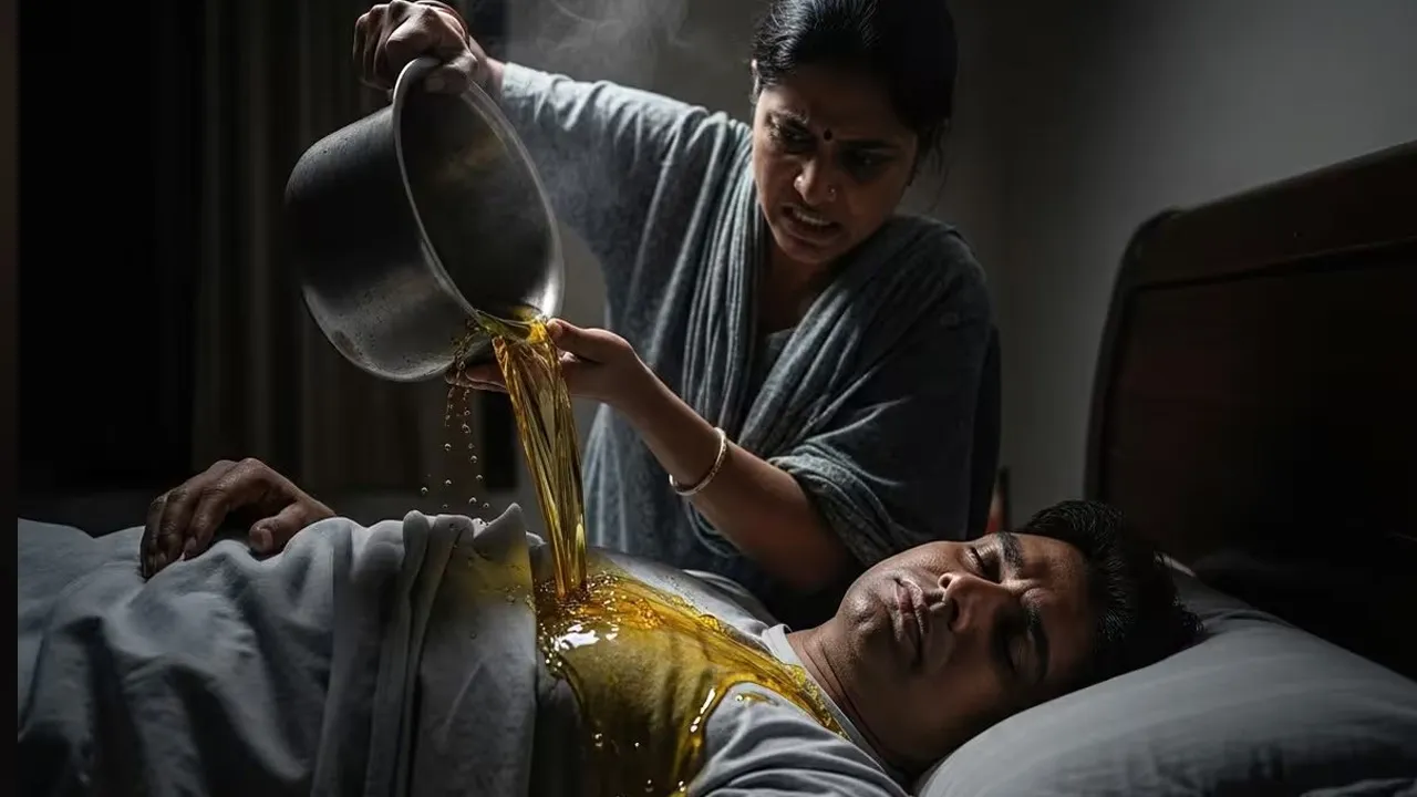 આવી પત્ની તો કોઈને ન મળે, પતિ રાત્રે સૂતો હતો અને નાખી દીધું ઉકળતું તેલ, બૂમો પાડી તો મરચાનો પાઉડર ભભરાવી દીધો