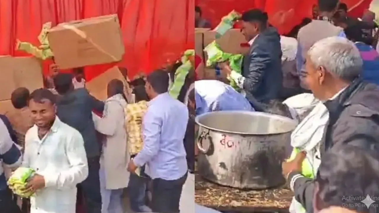 સમૂહ લગ્નમાં લૂંટ મચી, ચિપ્સ લઈને ભાગ્યો વરરાજો, દુલ્હન પણ દંગ રહી ગઈ