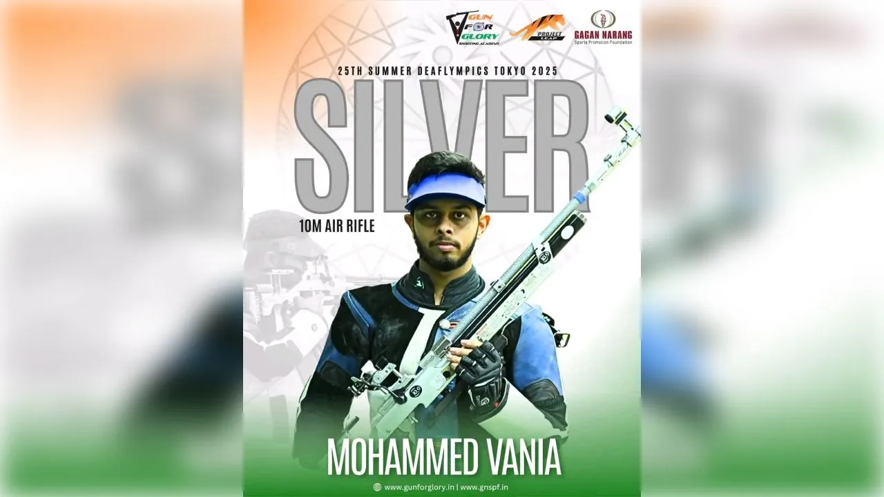 ડેફલિમ્પિક્સ–2025: સુરતનો મોહમ્મદ વાનિયા 10 મીટર રાઈફલ ઇવેન્ટમાં 2 મેડલ જીત્યો