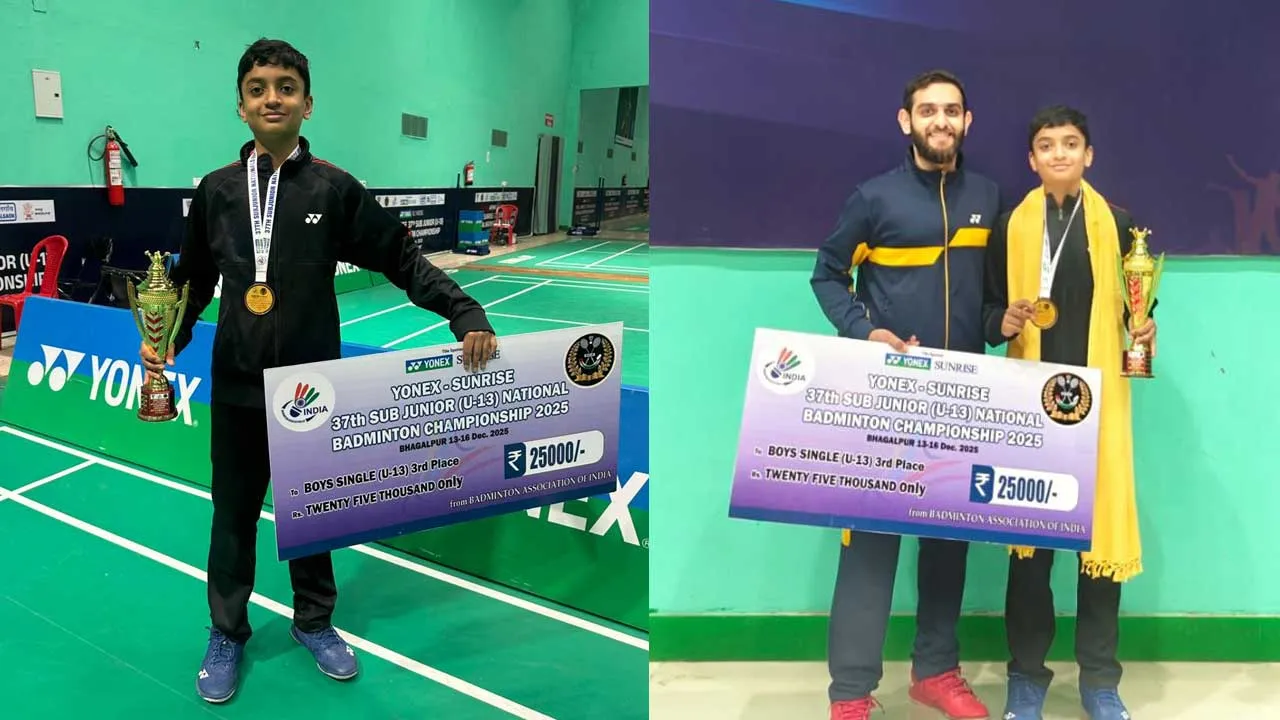 સુરતના વિવાન શાહે રાષ્ટ્રીય બેડમિન્ટન ચેમ્પિયનશિપમાં કાંસ્ય પદક જીત્યું