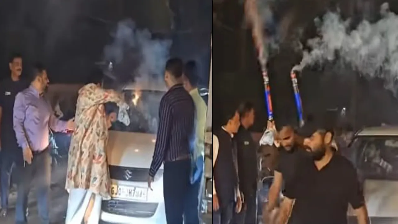 જાહેર રસ્તો રોકી ફટાકડા ફોડનાર ઉદ્યોગપતિ દીપક ઈજારદારને ધરપકડની ગણતરીની મિનિટમાં જામીન મળી ગયા