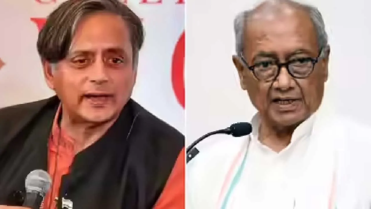 દિગ્વિજય સિંહને મળ્યું શશિ થરૂરનું સમર્થન, બંને કોંગ્રેસ સામે પડ્યા છે