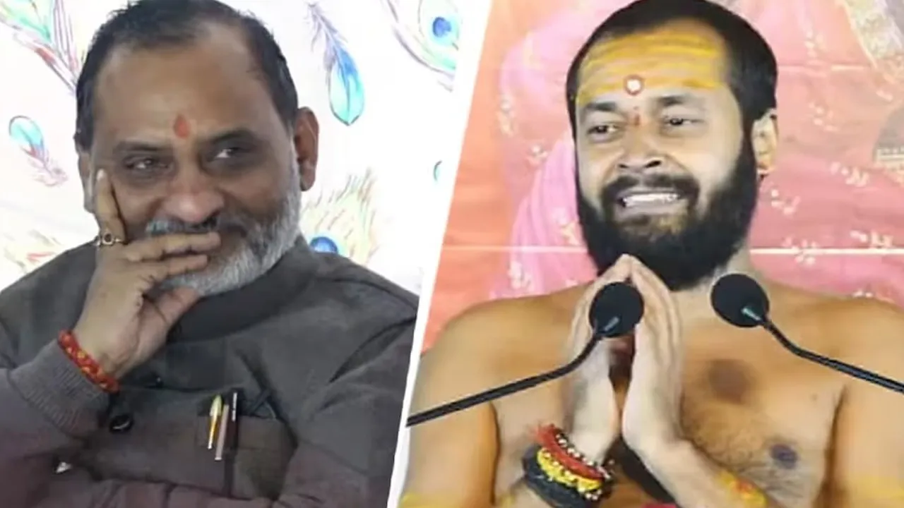 સંતે લાઈવ પ્રવચનમાં BJP MLAને કહ્યું, '...મારા ગામનો રસ્તો આના કરતા સારો છે...'