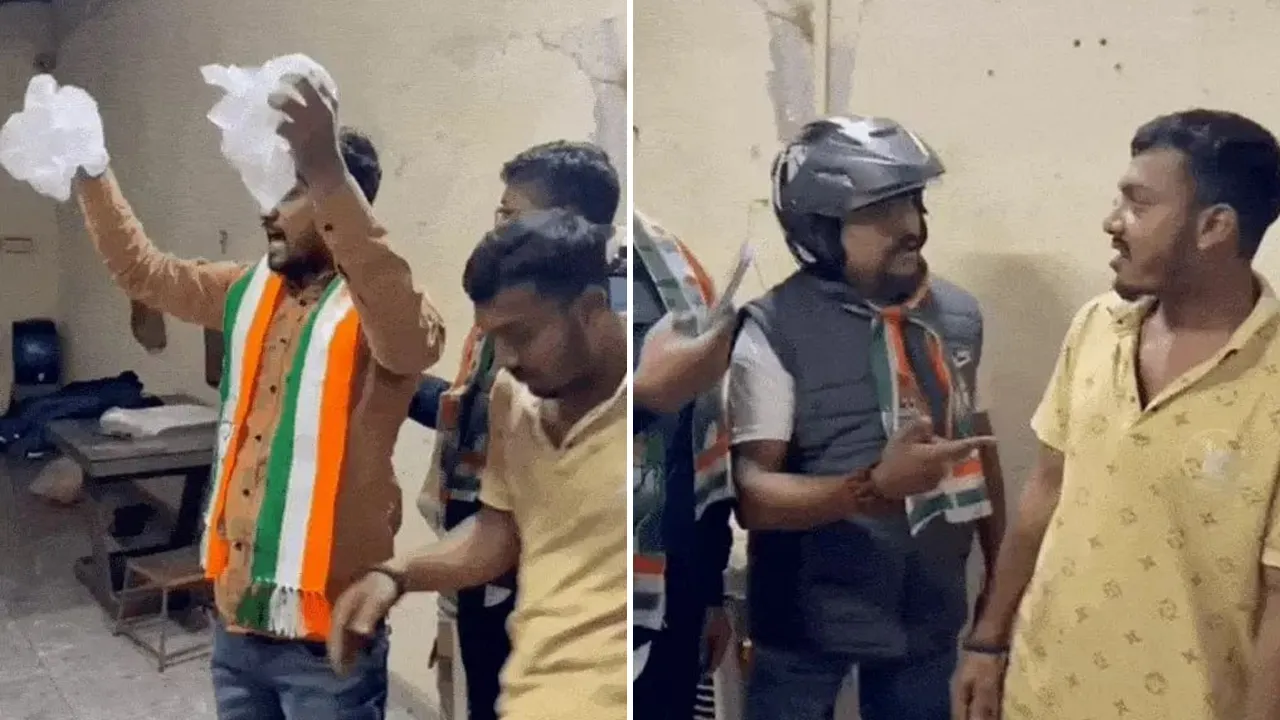 સુરતમાં દેશી દારૂના અડ્ડા પર કોંગ્રેસની જનતા રેડ, દારૂડિયા બૂટ-ચંપલ છોડીને ભાગ્યા