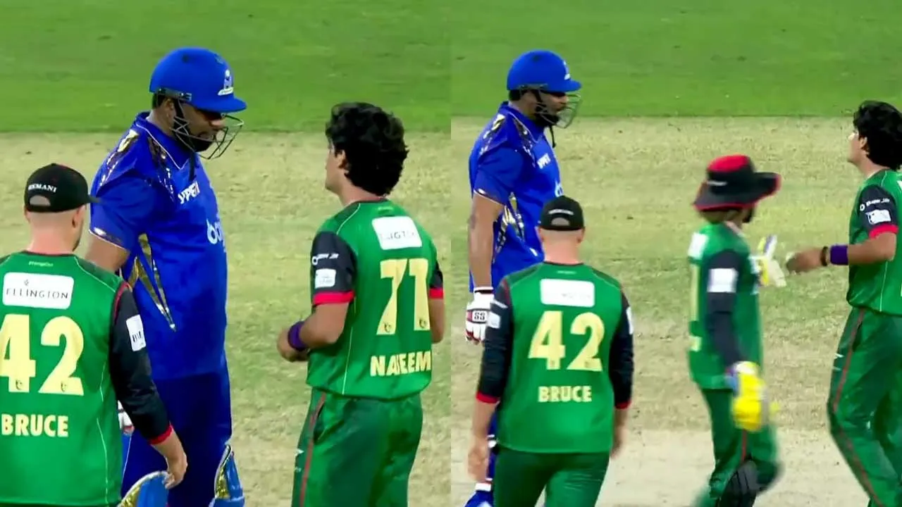 પાકિસ્તાની બોલર નસીમ અને પોલાર્ડ વચ્ચે ધિંગાણું, મેચ વચ્ચે જ થઈ ગઈ જોરદાર બબાલ; જુઓ વીડિયો