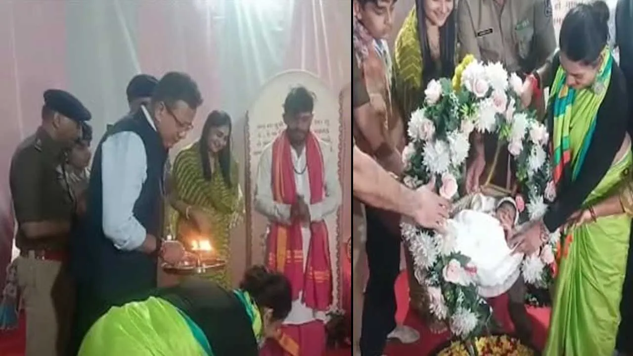 સુરત પોલીસે ત્યજી દેવાયેલી નવજાત બાળકીની છઠ્ઠી વિધિ ઉજવી; નામ રાખ્યું- ‘હસ્તી’