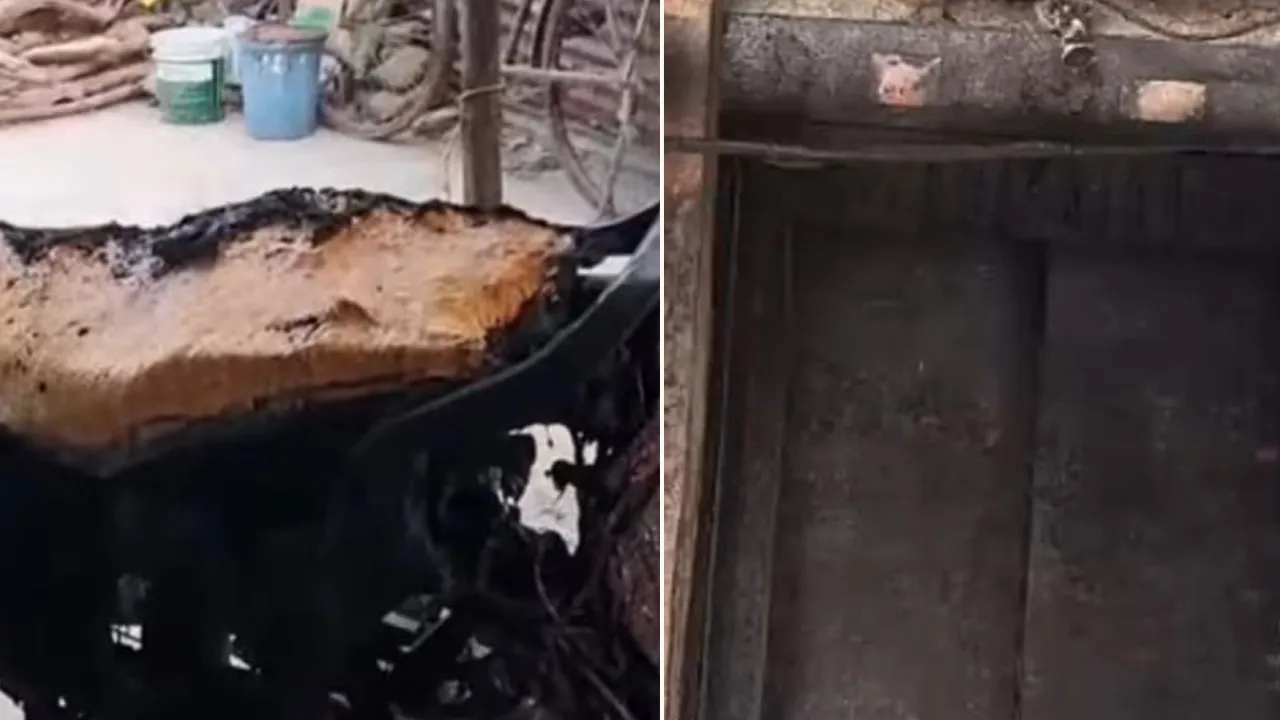 પિયરથી પત્ની ન આવી તો પરેશાન પતિએ સાસરિયાના ઘરે પેટ્રોલ છાંટીને આગ લગાવી દીધી