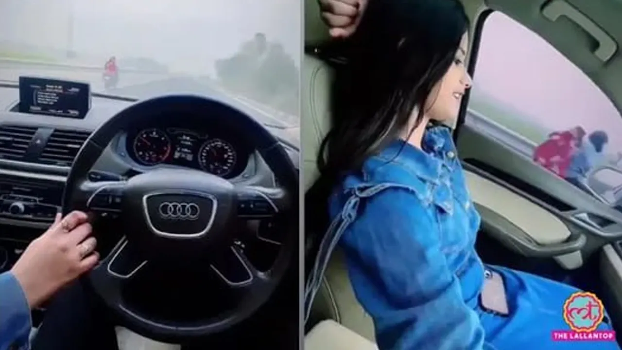 બાજુની સીટ પરથી 14 વર્ષીય ઇન્ફ્લૂએન્સરે 90ની ઝડપે ચલાવી ઓડી, RTOએ 32500નો દંડ ફટકાર્યો