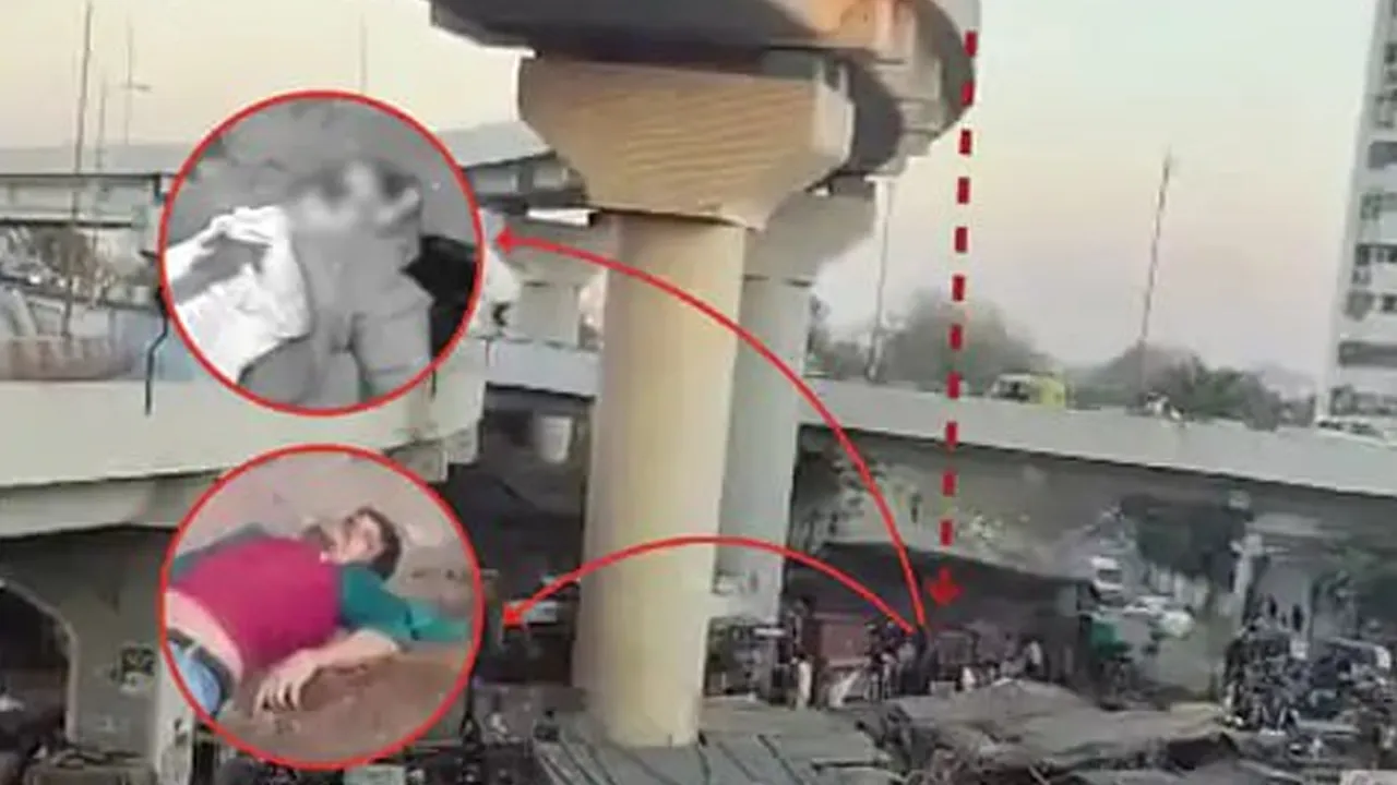 સુરતમાં પરિવાર માટે પતંગની દોરી બની જીવલેણ, 70 ફૂટ ઊંચા બ્રિજ પરથી નીચે પટકાયા