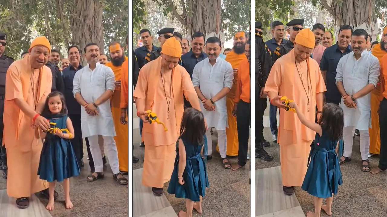 5 વર્ષની બાળકીએ CMને કહ્યું- આંખો બંધ કરી દો, તમને કંઈ આપવું છે, જુઓ વીડિયો