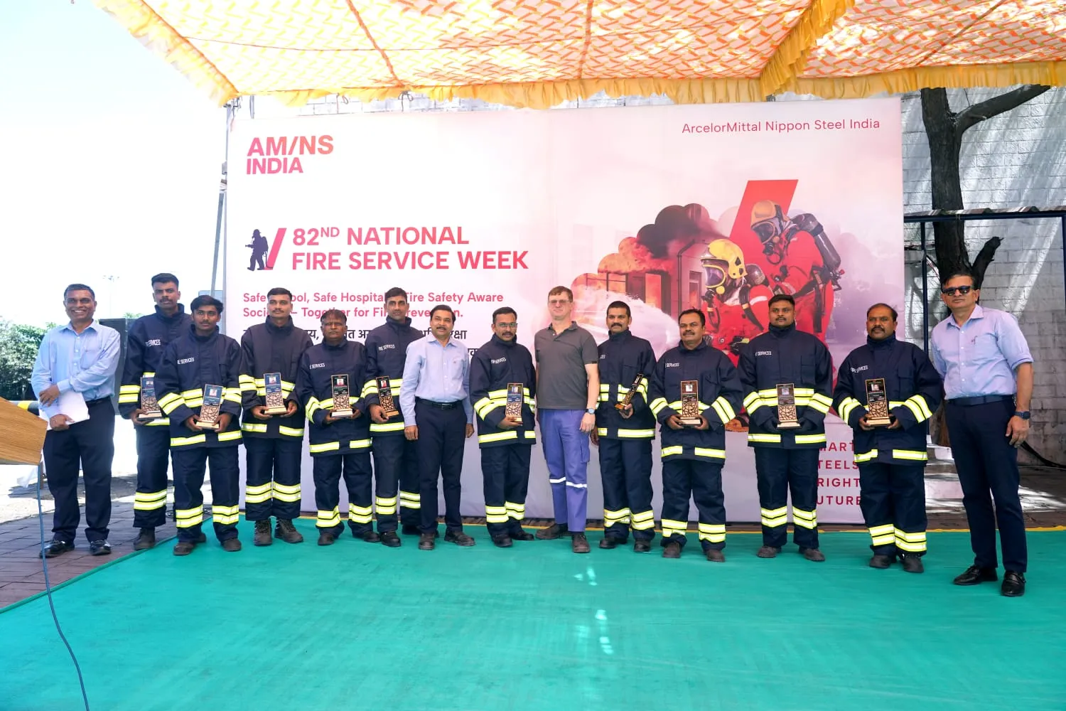 AM/NS Indiaએ નેશનલ ફાયર સર્વિસ ડેની ઉજવણી કરી