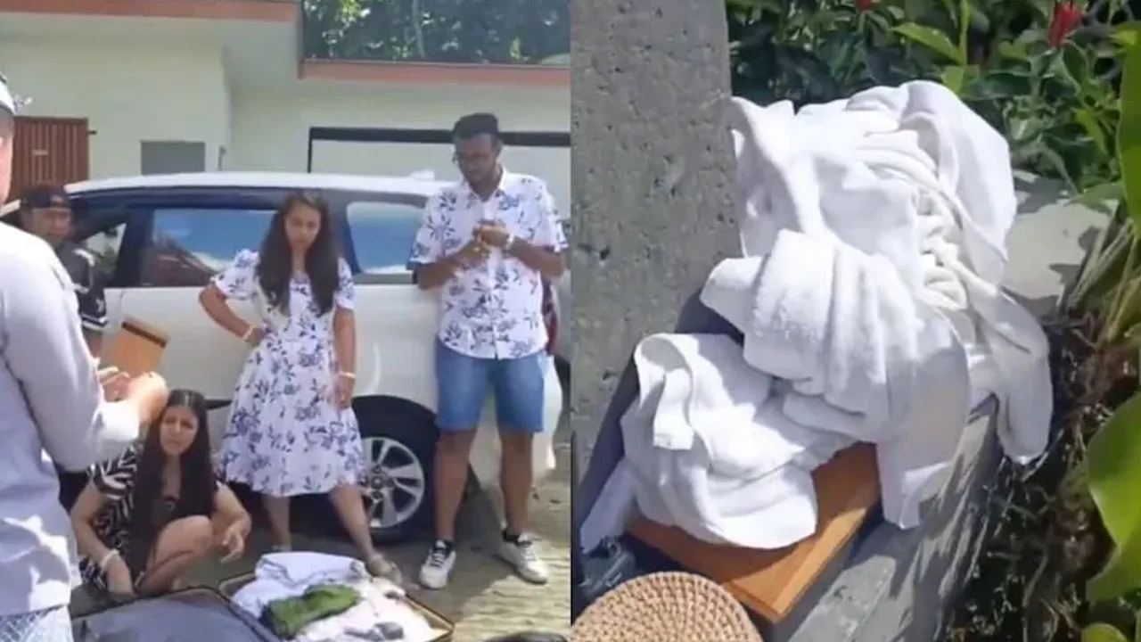 આ લોકો દુનિયામાં ભારતનું નામ ડૂબાડે છે? પૈસા ગમે એટલા હોય પણ સ્વભાવ ન બદલાય, હોટલનો સામાન ચોરી કરીને જતા પકડાયા