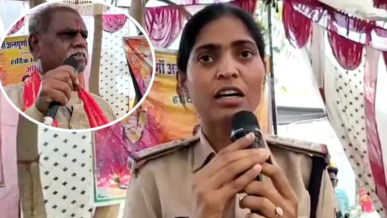 સ્ટેજ પર જ મંત્રીજીની ફજેતી! મહિલા TIએ માઈક પકડીને આપ્યો જડબાતોડ જવાબ, બોલ્યા- ‘વ્યક્તિગત દુશ્મનાવટ માટે..’