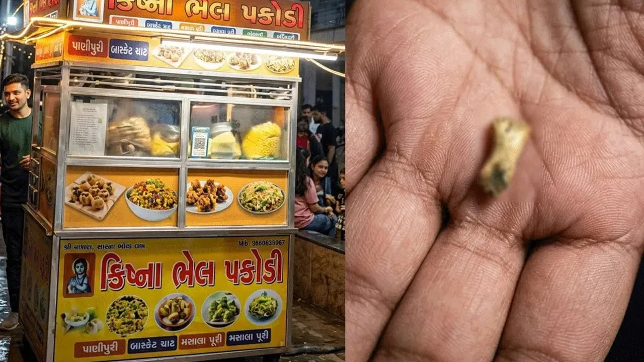 અમદાવાદમાં પાણીપુરીમાંથી પહેલા વાળ નીકળ્યો અને પછી હાડકું, પાછો નફ્ફટાઇથી કહે- ‘લાકડું છે કાપીને બતાવું, કાપ્યું તો...