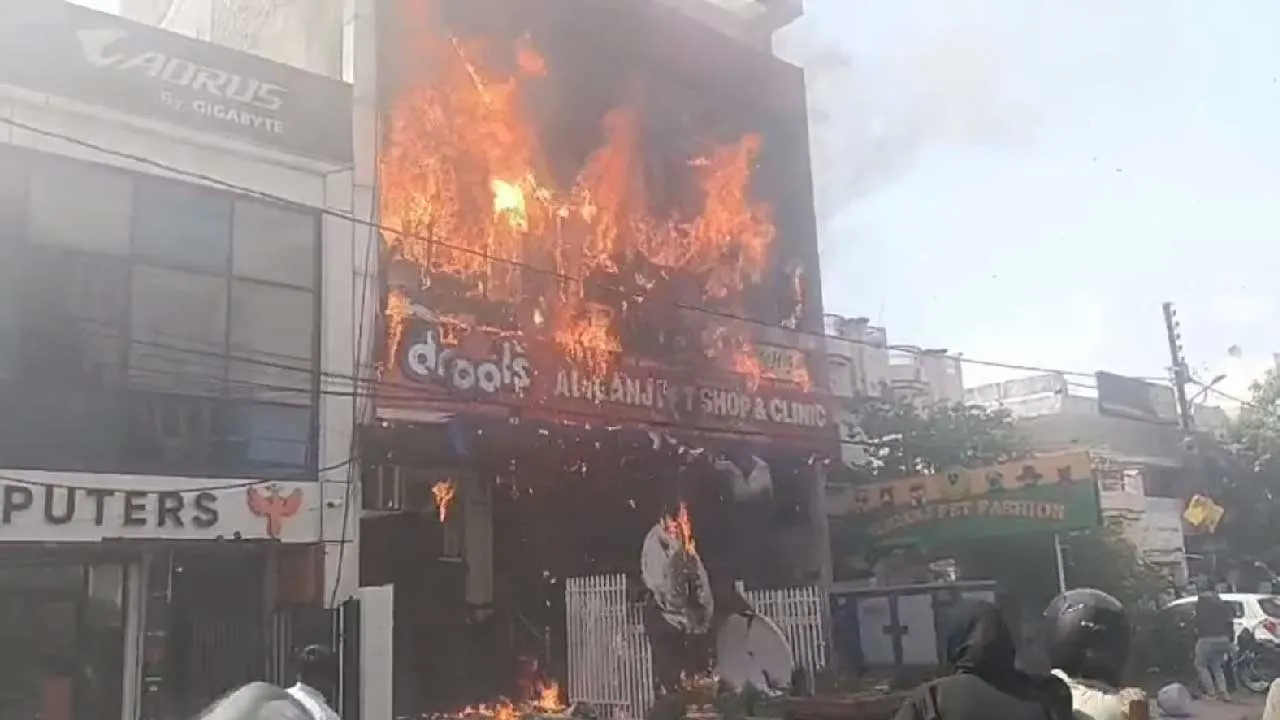 લખનૌની આગમાં 15 જીવતા સળગી ગયા; લોકો ઉપરથી કૂદી પડ્યા, DyCM માહિતી આપતા રડી પડ્યા