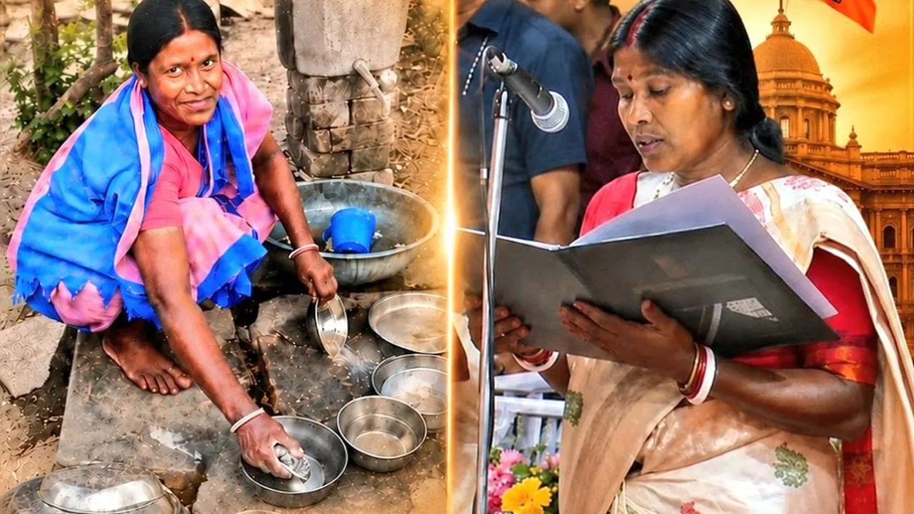 પહેલા લોકોના ઘરોમાં ઝાડુ અને પોતા મારતા કાલિતા દીદી હવે આદરણીય મંત્રી બની ગયા; પતિ શ્રમિક છે!