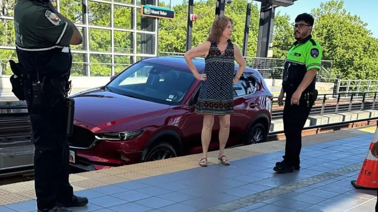 Woman-Car-Rail-Track1 