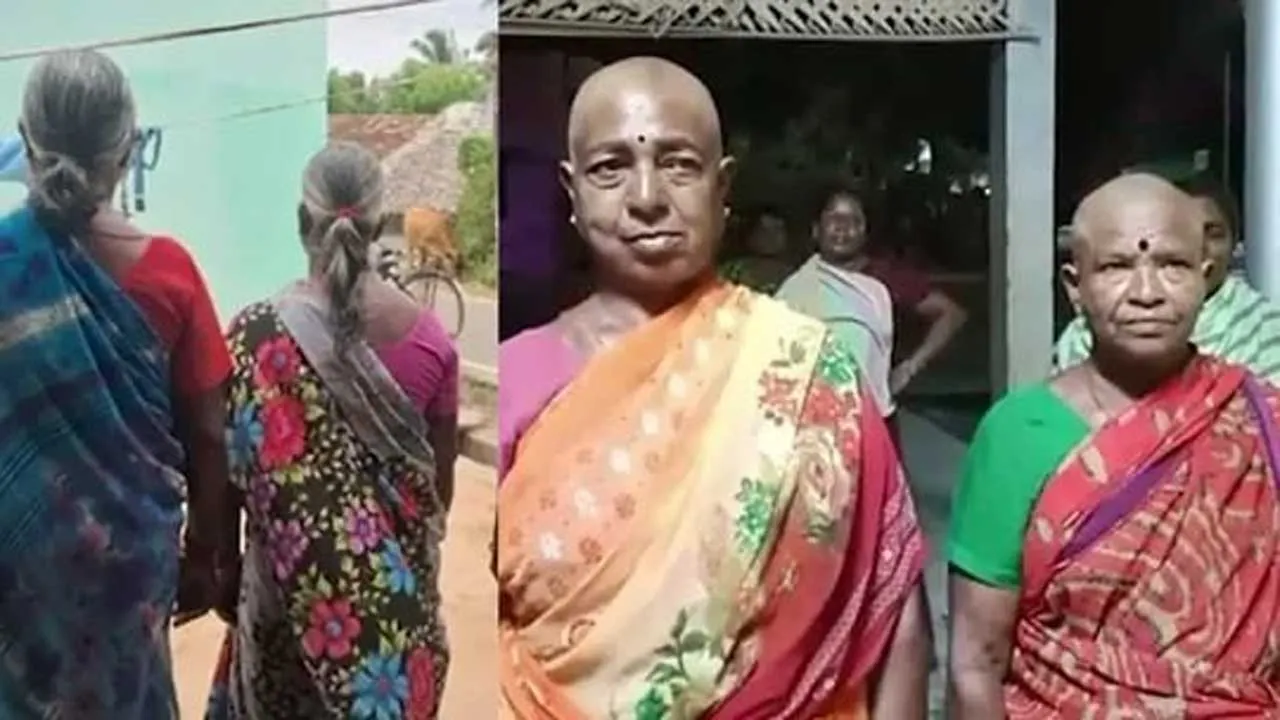 Tamil Nadu Women-Shave-Heads