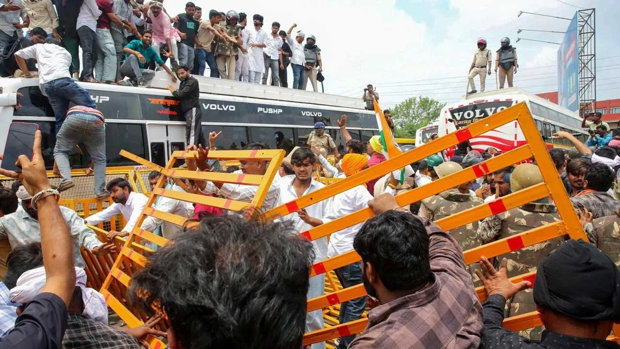 farmers protest