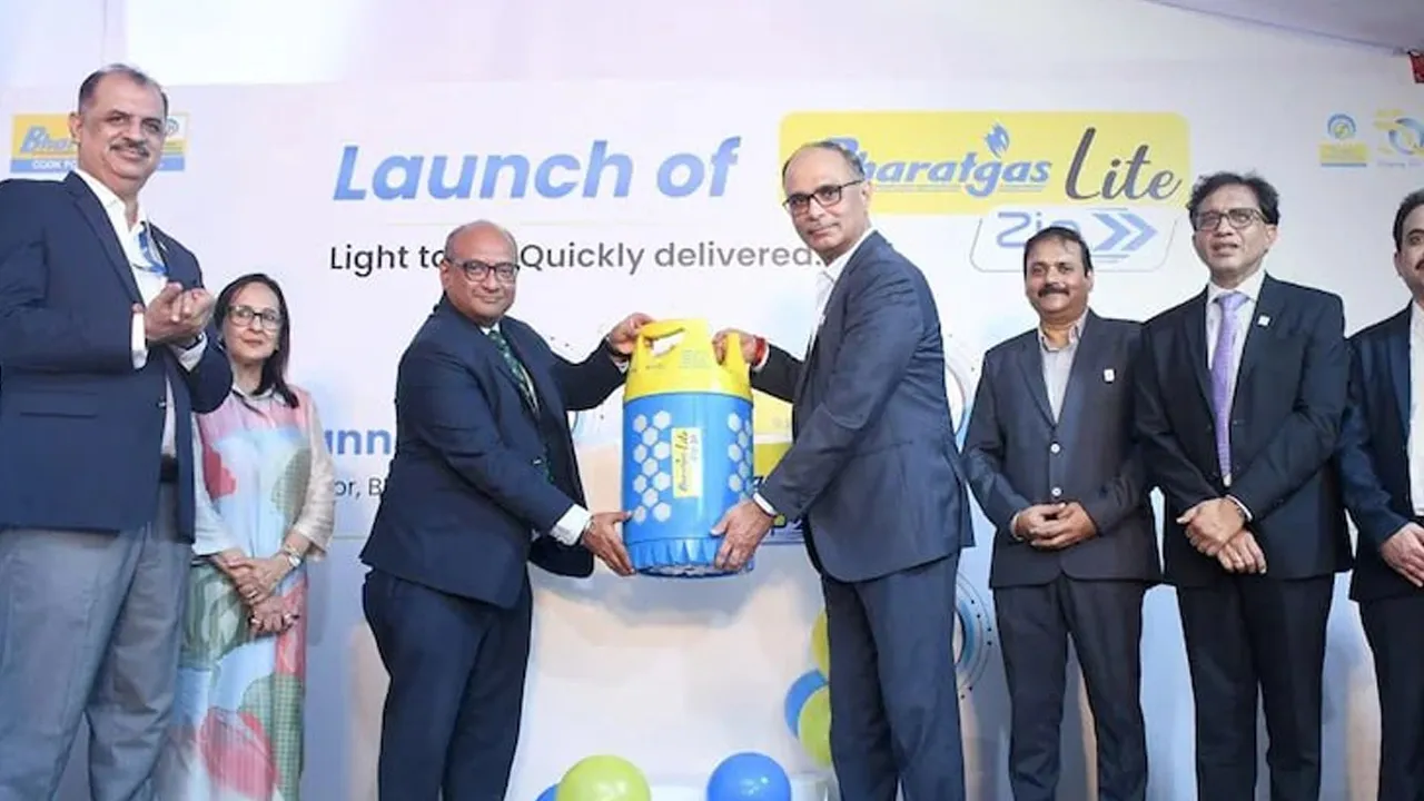 ભારત ગેસનો નવો હળવો LPG સિલિન્ડર લોન્ચ, 100 શહેરોમાં મળશે